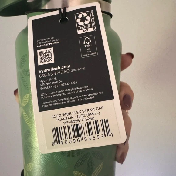 Hydro Flask Special EditionWater Bottle (plantain color) - Picture 2 of 5